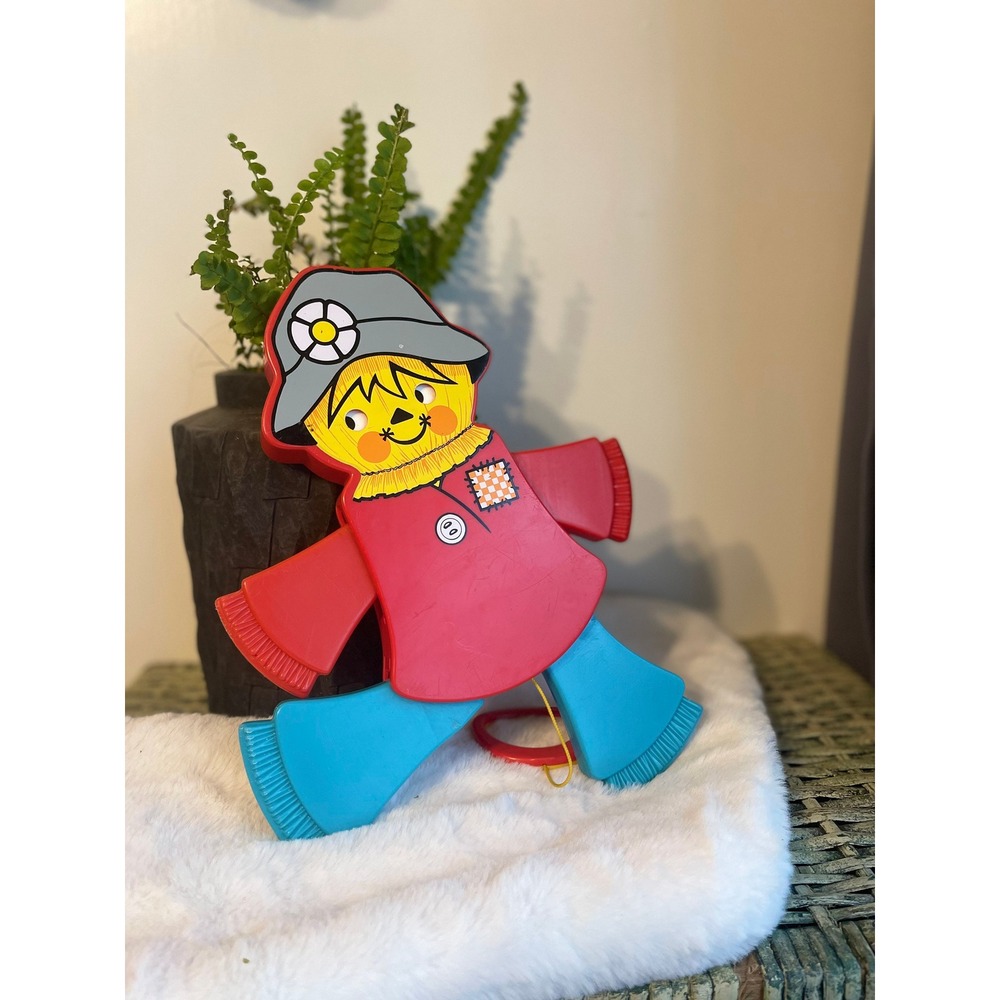 1978 Fisher Price Jumping Scarecrow #423‎ retro crib toy infant toddler